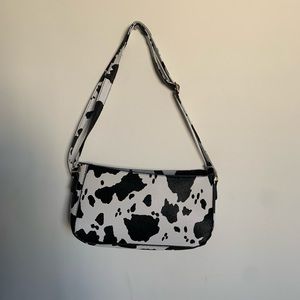 Cow print handbag